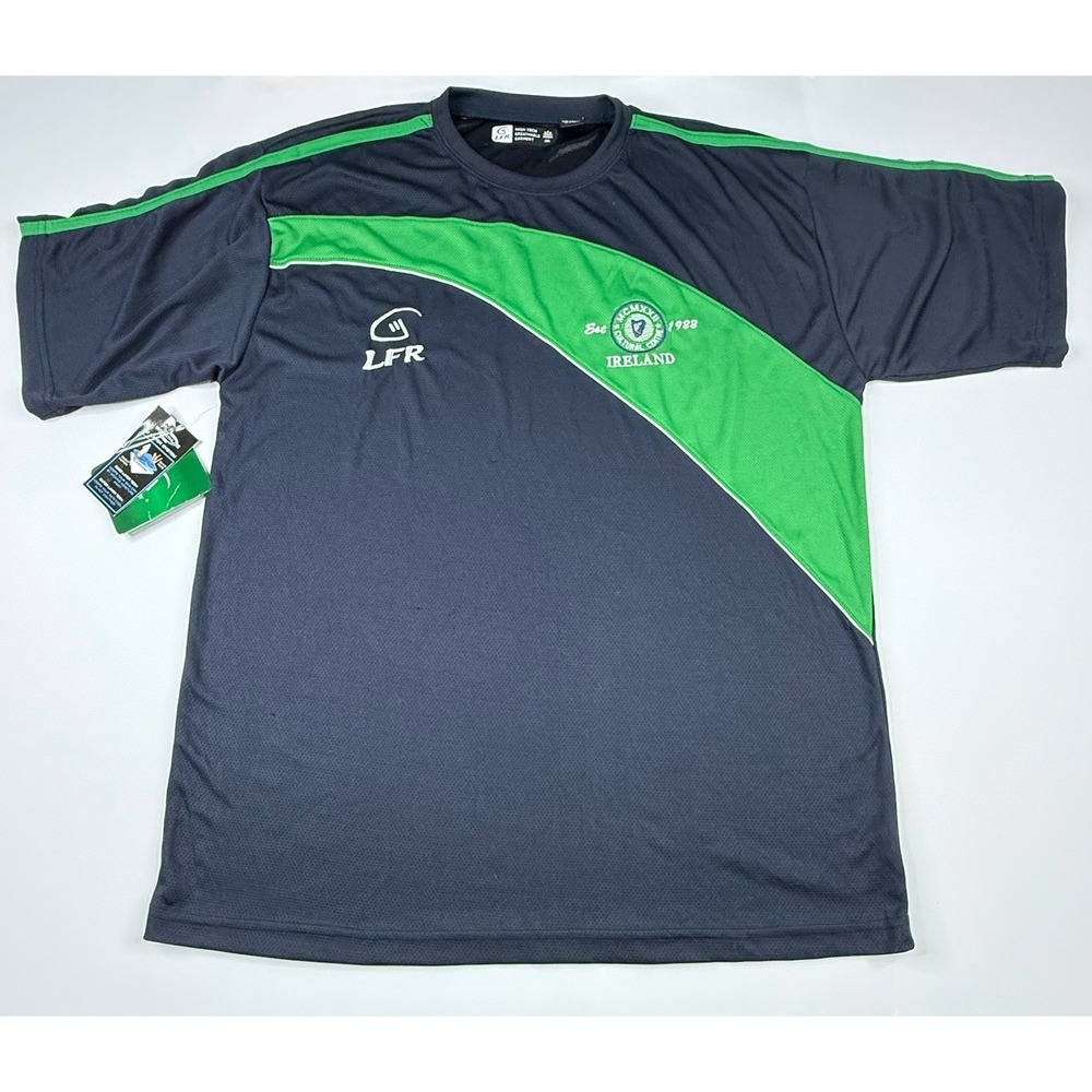 LFR Ireland 1922 Breathable T-Shirt Green Blue‎ Men's 2XL NWT Live For Rugby